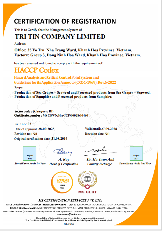 chứng nhận haccp eng